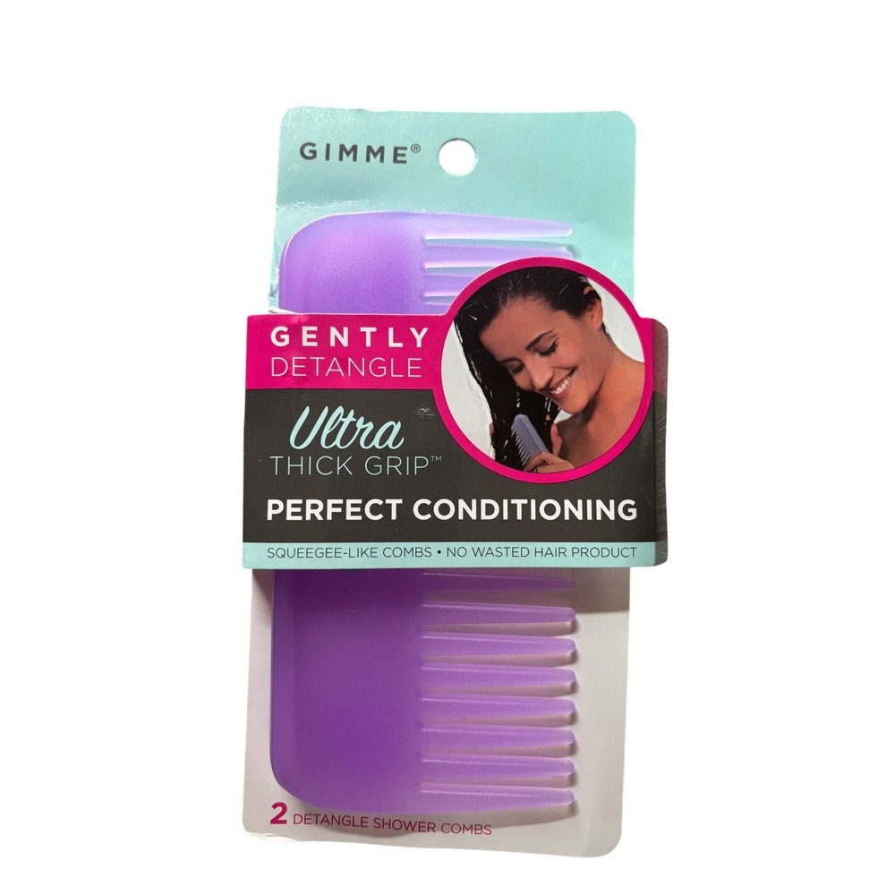 ONLY ONE Gimme Ultra Thick Grip Detangle Shower Comb Purple Perfect Conditioning